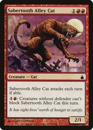 Sabertooth Alley Cat [Ravnica: City of Guilds] - TCG Master