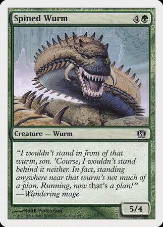 Spined Wurm [Eighth Edition] - TCG Master