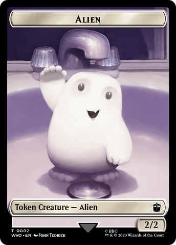 Alien // Mark of the Rani Double-Sided Token [Doctor Who Tokens]