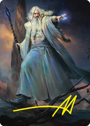 Saruman of Many Colors Art Card (Gold-Stamped Signature) [The Lord of the Rings: Tales of Middle-earth Art Series]