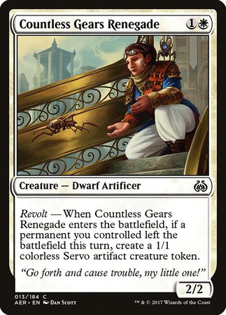 Countless Gears Renegade [Aether Revolt] - TCG Master