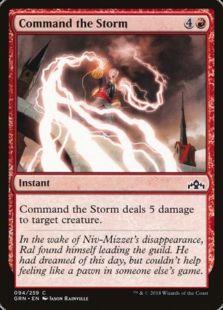 Command the Storm [Guilds of Ravnica] - TCG Master