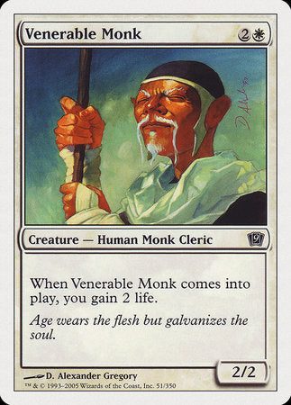 Venerable Monk [Ninth Edition] - TCG Master
