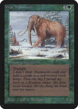 War Mammoth [Limited Edition Alpha] - TCG Master