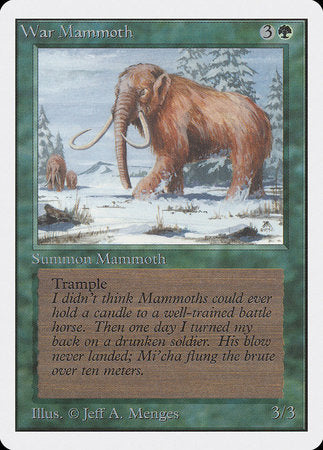 War Mammoth [Unlimited Edition] - TCG Master