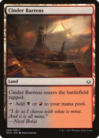 Cinder Barrens [Hour of Devastation] - TCG Master