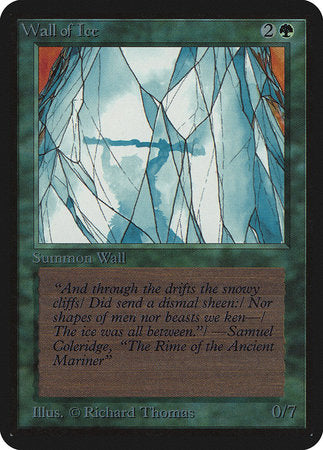 Wall of Ice [Limited Edition Alpha] - TCG Master