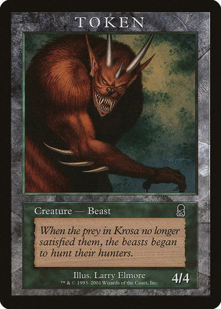 Beast Token (Odyssey) [Magic Player Rewards 2001] - TCG Master