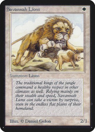 Savannah Lions [Limited Edition Alpha] - TCG Master