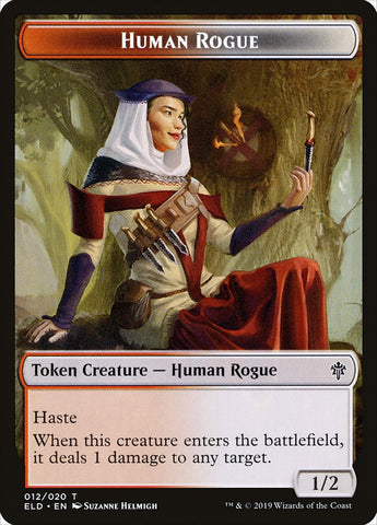 Human Rogue [Throne of Eldraine Tokens] - TCG Master