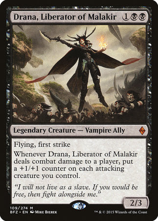 Drana, Liberator of Malakir [Battle for Zendikar] - TCG Master