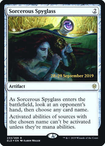 Sorcerous Spyglass  [Throne of Eldraine Prerelease Promos] - TCG Master