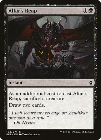 Altar's Reap [Battle for Zendikar] - TCG Master
