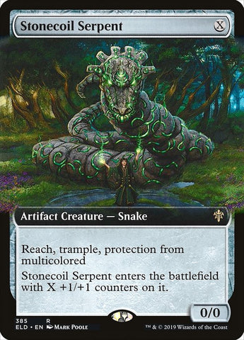 Stonecoil Serpent (Extended Art) [Throne of Eldraine] - TCG Master