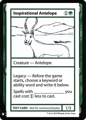 Inspirational Antelope [Mystery Booster Playtest Cards] - TCG Master