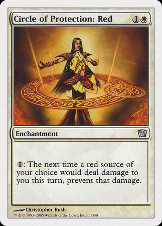 Circle of Protection: Red [Ninth Edition] - TCG Master