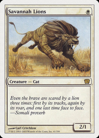 Savannah Lions [Ninth Edition] - TCG Master