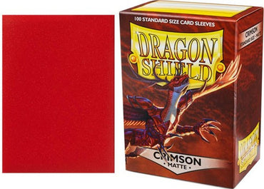 Dragon Shield Standard Sleeve - Crimson Matte - TCG Master