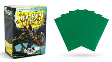 Dragon Shield Standard Sleeve - Green Matte - TCG Master