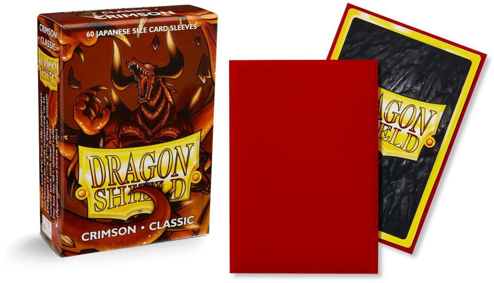 Dragon Shield 60 Japanese Size Card Sleeves - Crimson Classic