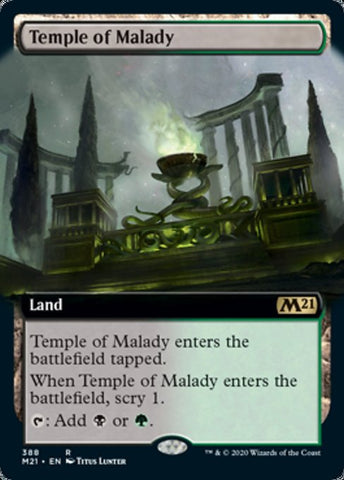 Temple of Malady (Extended Art) [Core Set 2021] - TCG Master