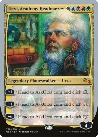Urza, Academy Headmaster [Unstable] - TCG Master
