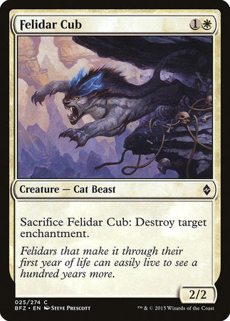 Felidar Cub [Battle for Zendikar] - TCG Master