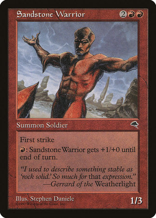 Sandstone Warrior [Tempest] - TCG Master