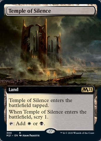 Temple of Silence (Extended Art) [Core Set 2021] - TCG Master