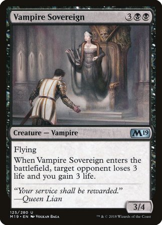 Vampire Sovereign [Core Set 2019] - TCG Master