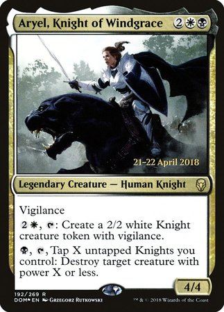 Aryel, Knight of Windgrace [Dominaria Promos] - TCG Master