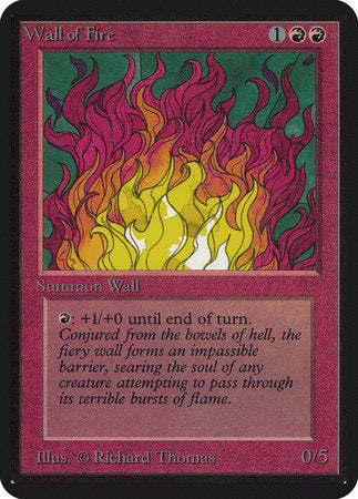 Wall of Fire [Limited Edition Alpha] - TCG Master
