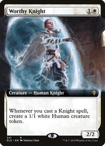 Worthy Knight (Extended Art) [Throne of Eldraine] - TCG Master