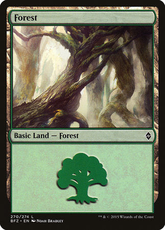 Forest (270) [Battle for Zendikar] - TCG Master