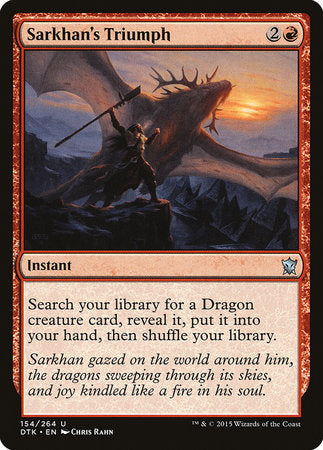 Sarkhan's Triumph [Dragons of Tarkir] - TCG Master