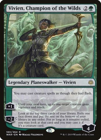 Vivien, Champion of the Wilds [War of the Spark] - TCG Master