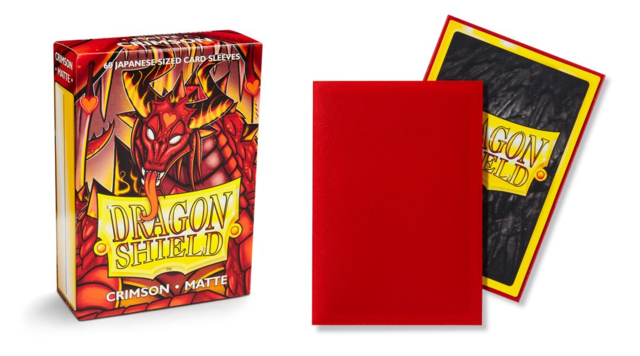 Dragon Shield Small Size Sleeve - Crimson Matte - TCG Master