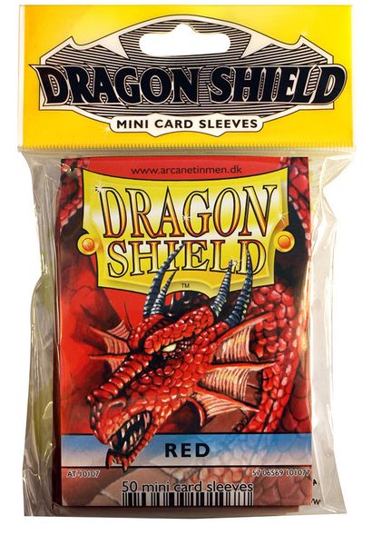 Dragon Shield Small Size Sleeve - Red - TCG Master