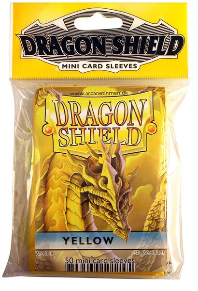 Dragon Shield Small Size Sleeve - Yellow - TCG Master